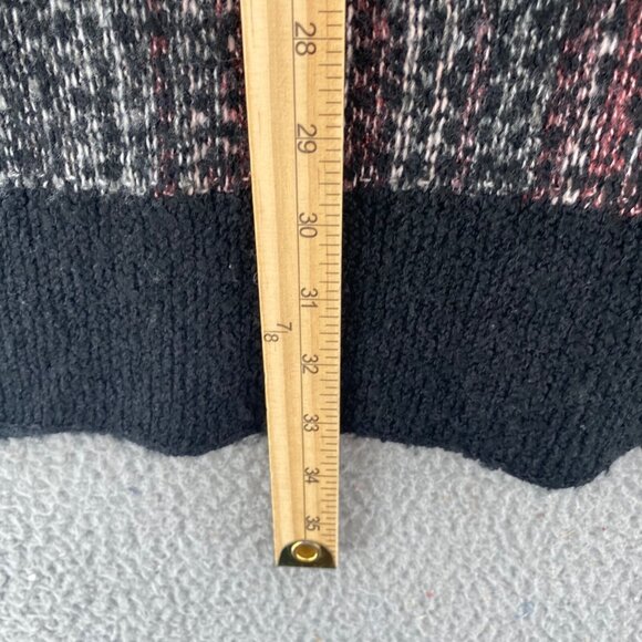 J Jill Sweater Womens One Size Black Multi Pure Jill Oversized Cowl Neck Slouchy - Picture 9 of 10